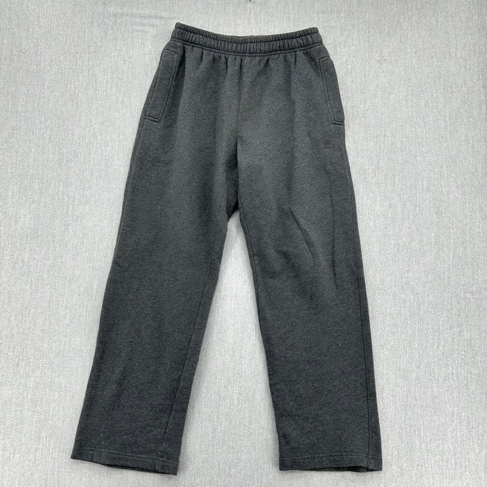 Starter Sweatpants Mens Small Gray Fleece Joggers Straight Leg Elastic Waist